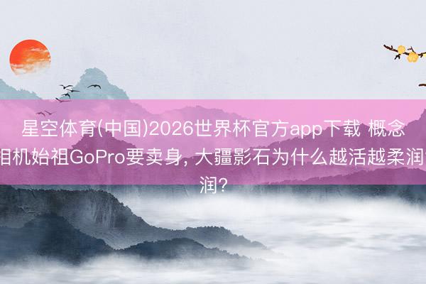 星空体育(中国)2026世界杯官方app下载 概念相机始祖GoPro要卖身， 大疆影石为什么越活越柔润?