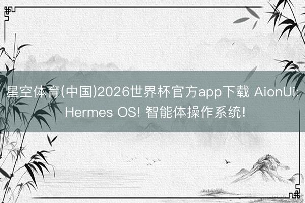 星空体育(中国)2026世界杯官方app下载 AionUi: Hermes OS! 智能体操作系统!