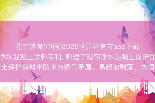 星空体育(中国)2026世界杯官方app下载 华康新材苦求硅树脂净水混凝土涂料专利， 料理了现存净水混凝土保护涂料中防水与透气矛盾、易起泡剥落、永恒性不及等重要问题