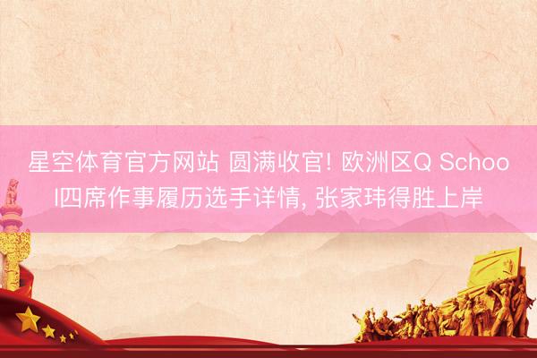 星空体育官方网站 圆满收官! 欧洲区Q School四席作事履历选手详情， 张家玮得胜上岸