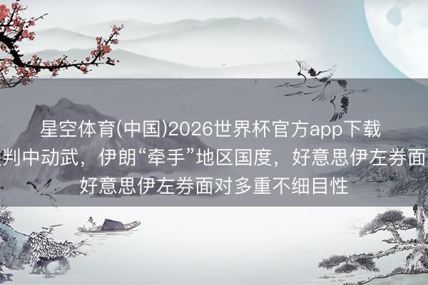 星空体育(中国)2026世界杯官方app下载 好意思国又在谈判中动武，伊朗“牵手”地区国度，好意思伊左券面对多重不细目性